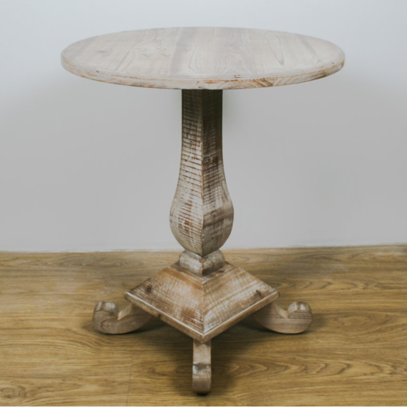 Coles Table Round Pillar 60Cm Wood