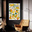  «Mangoes» par Elizabeth Caldwell, art mural en verre acrylique, 24 po x 36 po-953160421