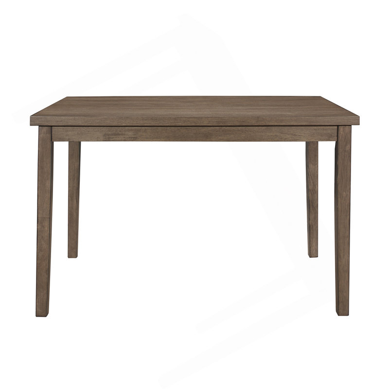 Table de salle à manger noyer brun à finition rectangulaire 1pc