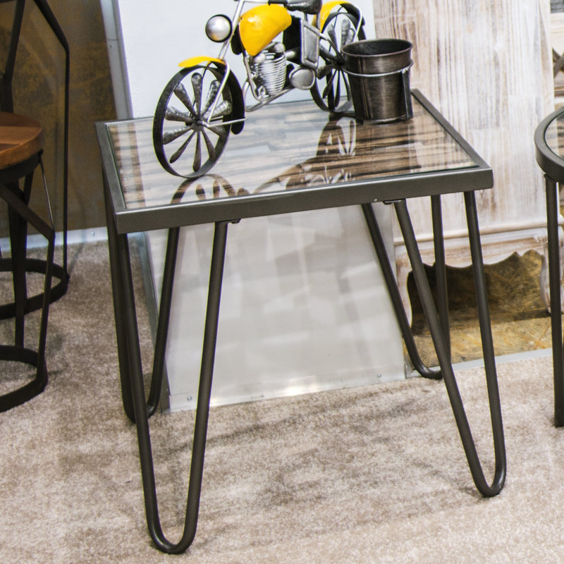 Woodside Glass Top End Table
