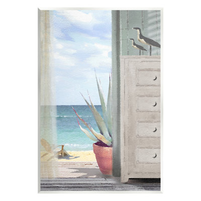 " Coastal Doorway Beach View " by Noah Bay Painting Print