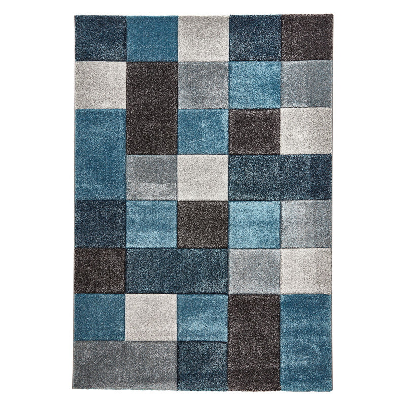 Brooklyn area rug Machine Woven Rectangle Blue/Grey, Rectangle 160 x 220cm