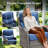 Polygala 8-Piece Outdoor Wicker Patio Conversation Set With Rectangle Fire Pit, 3-Seat Sofa, Ottomans And 4 Swivel Gliders With 6" Thick Cushions-676828274-676828272-676828277