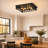 Industrial Square Cage Flush Mount Ceiling Light