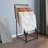 Display Stand Tile Display Rack Standing Slotted Flooring Display Shelf For Building Material Samples With Wheels