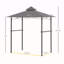 Pavillon de jardin pour barbecue 8 'x 5'