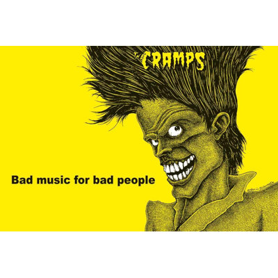  Officiellement sous licence «Cramps Bad Music», affiche 24 x 36 po - reproduction décorative - papier pour affiche - prêt à encadrer