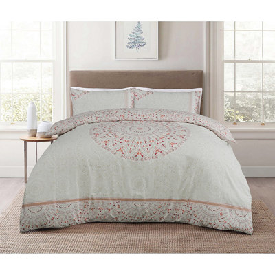 Lapathos Cotton Paisley Duvet Cover Set with Pillowcases