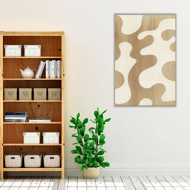 Sienna Ripples I - reproduction d'art sur toile, H 18 po x l 12 po