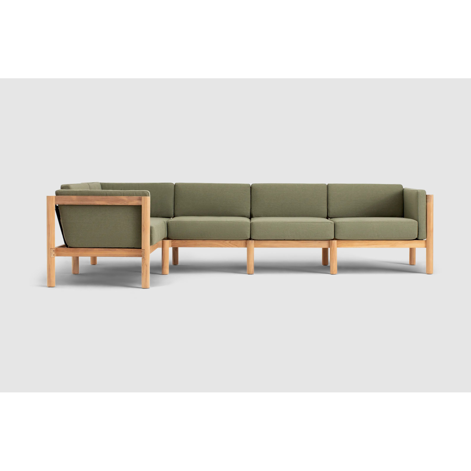 Haven 118" Sunbrella® Patio Sectional, Sunbrella Leaf, 5