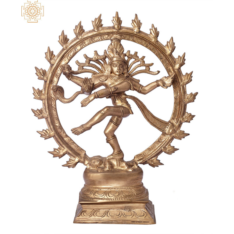 12" Nataraja Shiva Dancing Bronze Statue - Handmade Panchaloha Idol | Madhuchista Vidhana (Lost Wax) from Swamimalai