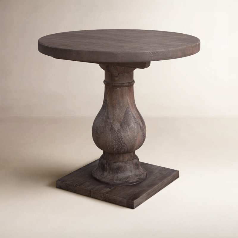 Farrer Solid Wood End Table, Rustic Brown