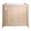 Ensemble de meuble-lavabo en bois massif de 37 pouces avec plateau blanc assemblé Brookings, Sherwin Williams - Design House, 216069-101466692