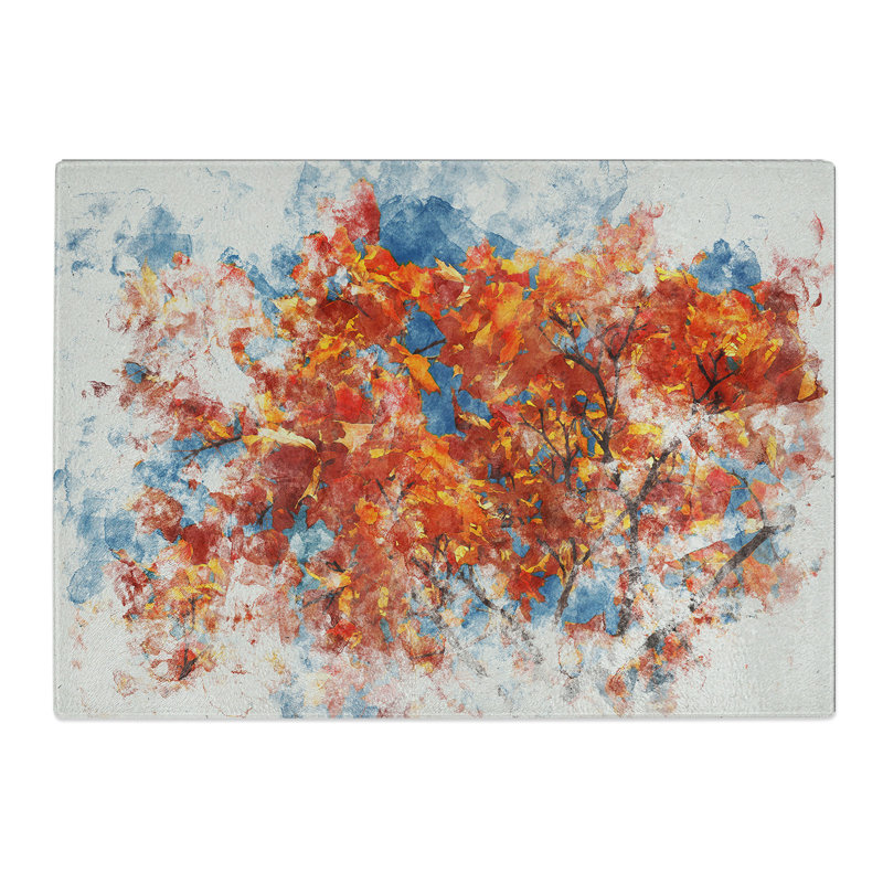 Maple Tree Vol.3 Watercolour Chopping Board, 28.5cm W x 39cm L