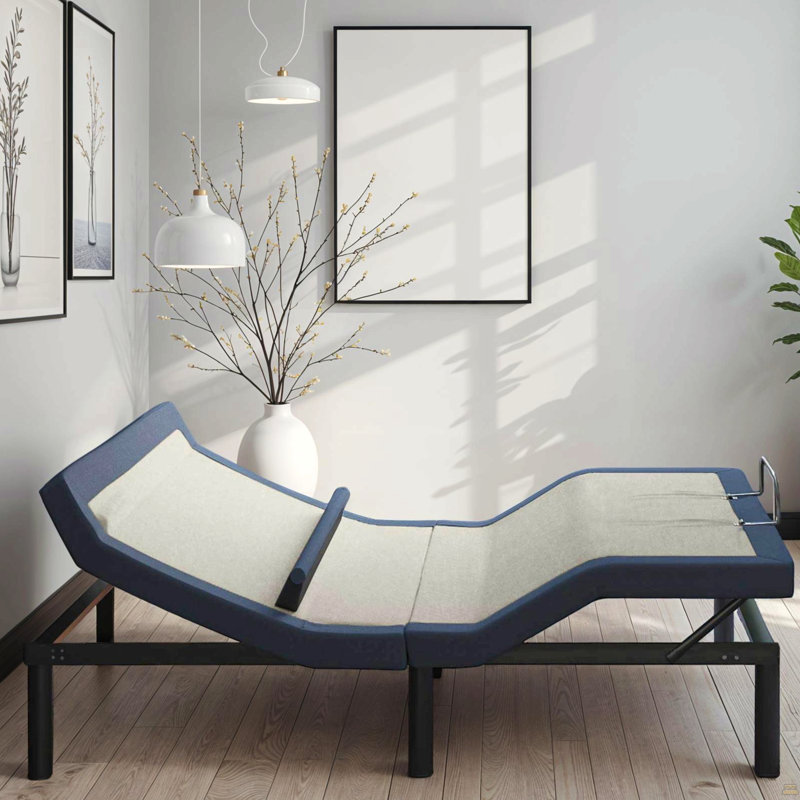 Base de lit simple TG réglable avec inclinaison de la tête / du pied et ajustement de la position lombaire