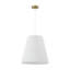 Luminaire suspendu plissé en tissu 3 lumières