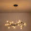 Lustre 19 lumières en verre torsadé moderne-925892604