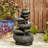 Farhaad Outdoor Sculptural Fountain with Lights