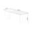 Tan+Clear Rectangular Solid Wood+Acrylic desks-107362656