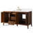 Laval 60" Single Sink Freestanding Bathroom Vanity with Engineered Marble Top-105275183-105275185