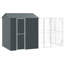 247cm Galvanised Steel Floor Bird Cage