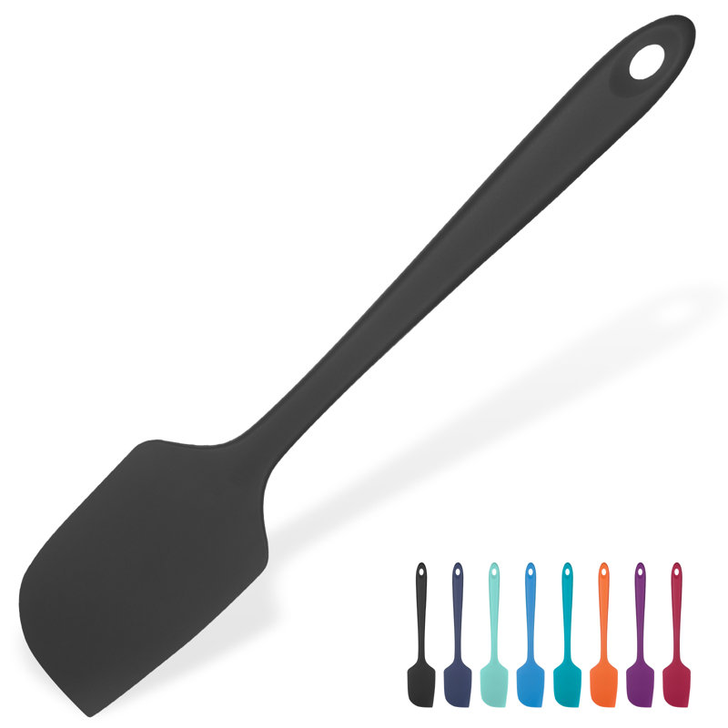 Grande spatule flexible en silicone résistant à la chaleur U-Taste 600ºF pour la cuisson, L 11,38 po x l 2,24 po, Bleu minuit