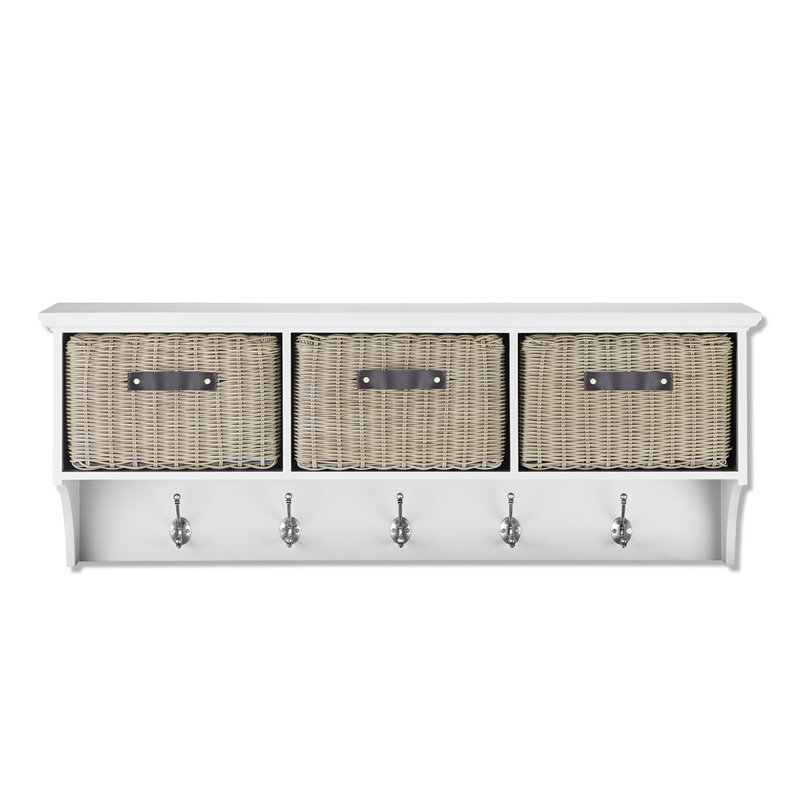 Annabell Cube Shelf, White/Brown