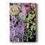Floral sur fond noir - impression sur toile tendue-9010707