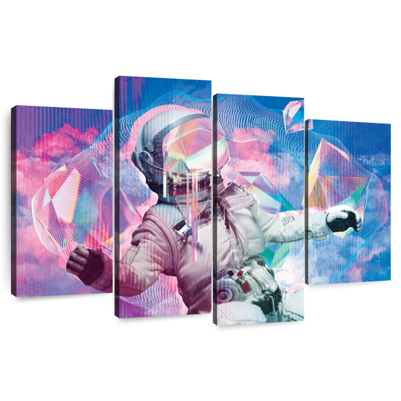 Astronaute flottant rétro Oberle