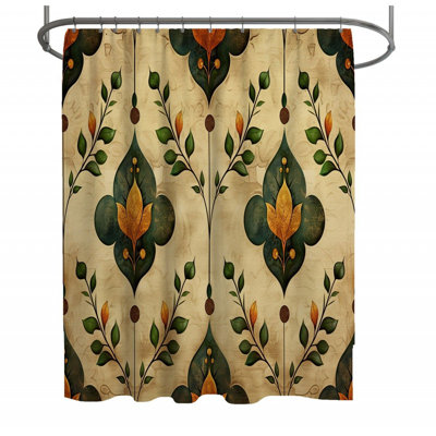 Botanical Illustration Art Floral Shower Curtain