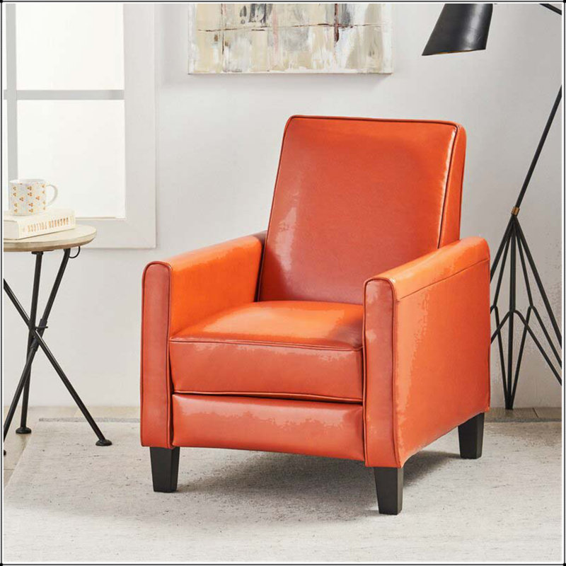 Fauteuil inclinable par pression avec motif floral classique et rembourrage de qualité supérieure