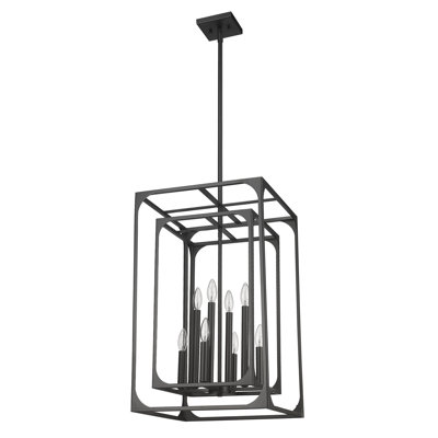 Lustre carré 8 lumières