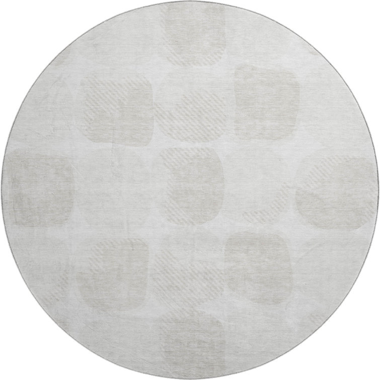 Premium Machine Washable Prisco Ivory Rug