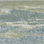 Tapis bleu abstrait Dhurrie 7 pi x 10 pi