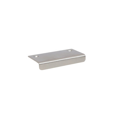Brushed Chrome "Forme" 6 inch Edge Drawer Pulls