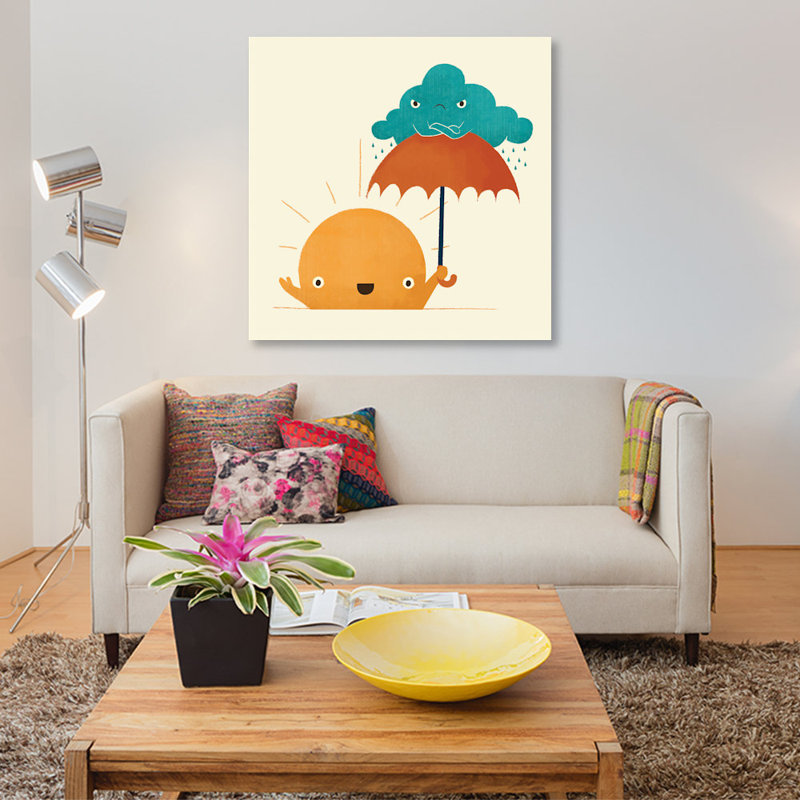 «Lighten Up», impression sur toile, H 37 po x l 37 po x P 1,5 po, Pas de tapis, Toile tendue