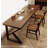 Solid Wood Writing Desk with Drawers-110161284