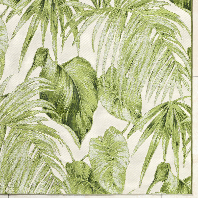 Conswala Machine Woven Indoor/Outdoor Area Rug, Rectangle 5'3" x 7'1"