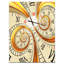 Horloge murale moderne en métal argenté-35102447