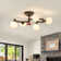 Deontee 5-light Sputnik Dimmable LED Semi Flush Mount