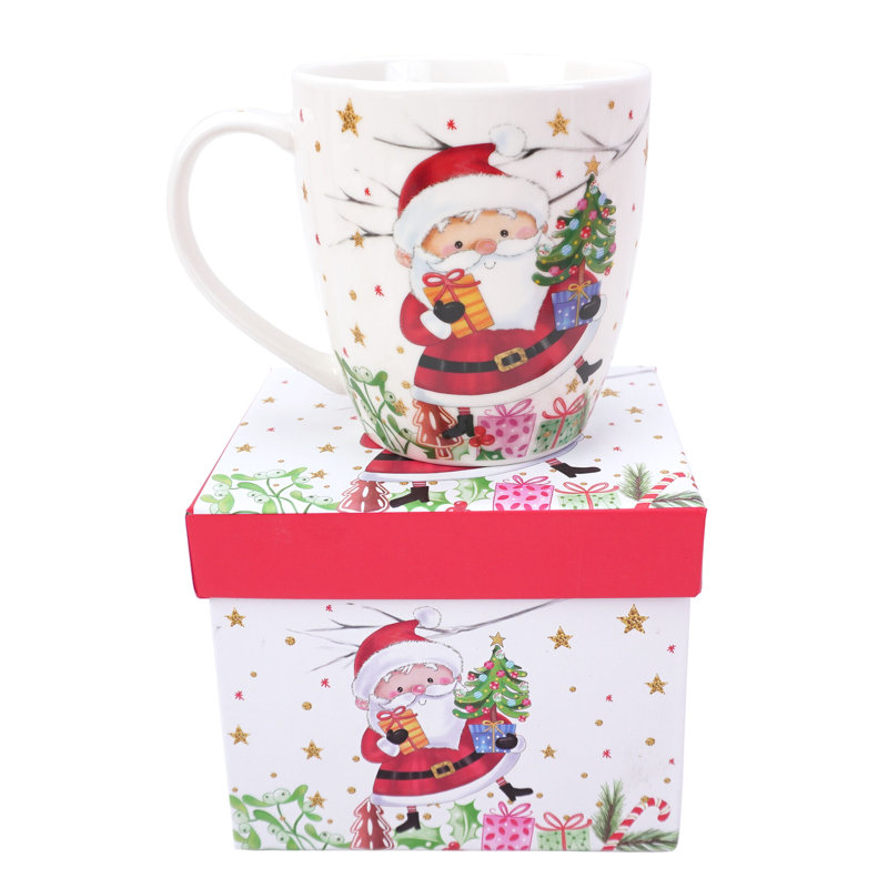 Tasse festive en porcelaine Santa Claus