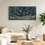 Starfish Shells and Coral Constellation Map on Navy Blue Canvas Wall Art-1623040059