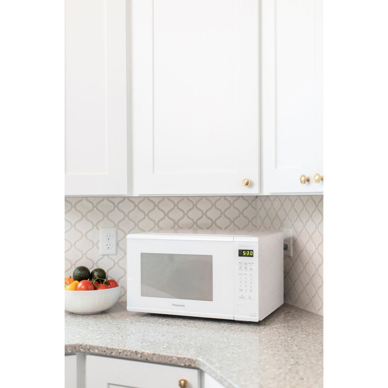 Panasonic® 1.3 Cubic Feet 1100 Watt Countertop Microwave with Sensor Cooking, White