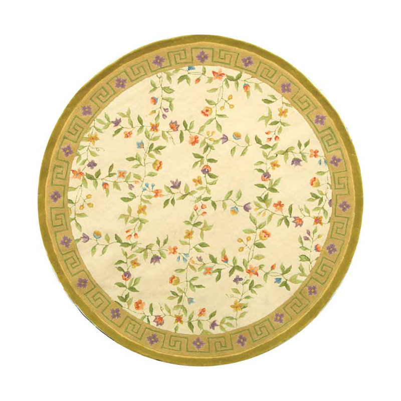 Tapis floral Berkley, Rond 5 pi 6 po