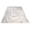 Tapis abstrait moderne pour le salon - gris et or-67078521
