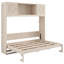 Grand lit escamotable avec armoires de rangement-960242047