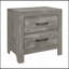 Table de chevet 1Pc avec 2 tiroirs et quincaillerie noire-70474005