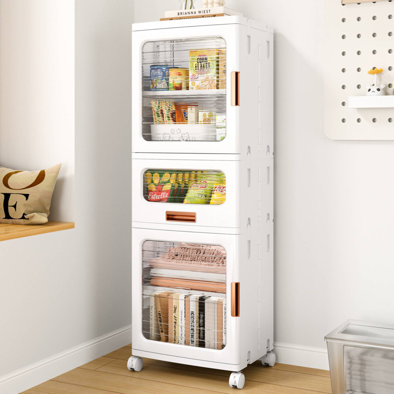 Ensemble de 3 paniers de rangement empilables