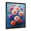 Danse des fleurs de dahlia rose bleu, collage II - décoration murale Dahlia-352066707-352066719