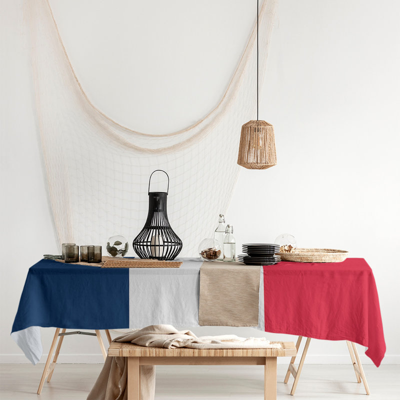 Nappe basket New Orleans, Bleu marine / blanc / rouge